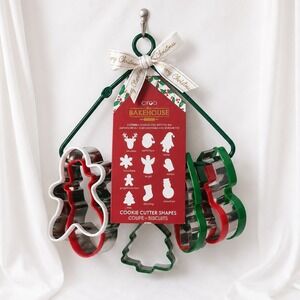 Ciroa Christmas Cookie Cutter Set 10pc‎ Stainless Steel Holiday Baking Shapes